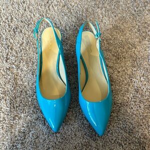 Liz Claiborne teal blue slingback heels Size 8.5m. New without box